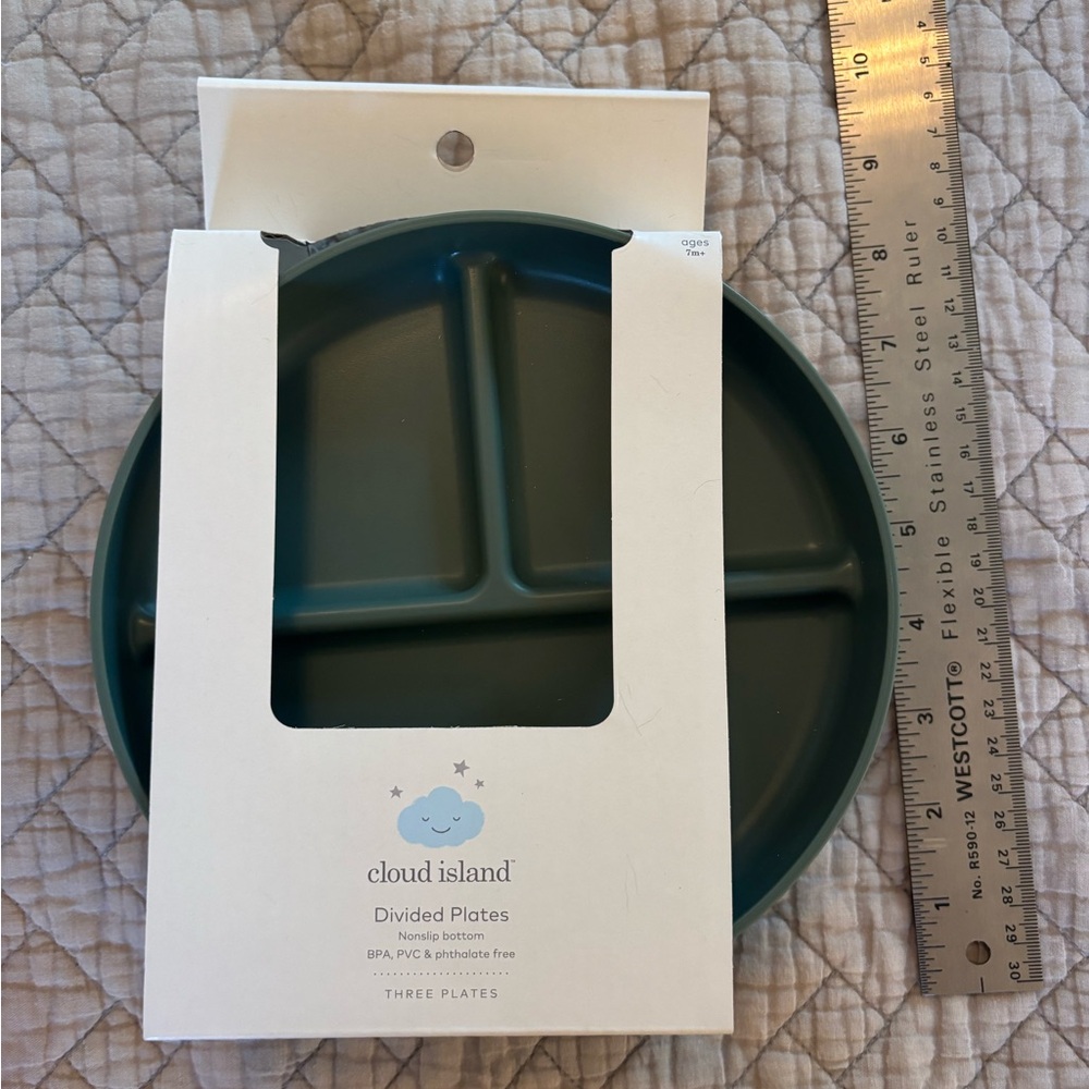 NWT Cloud Island Silicone Plates